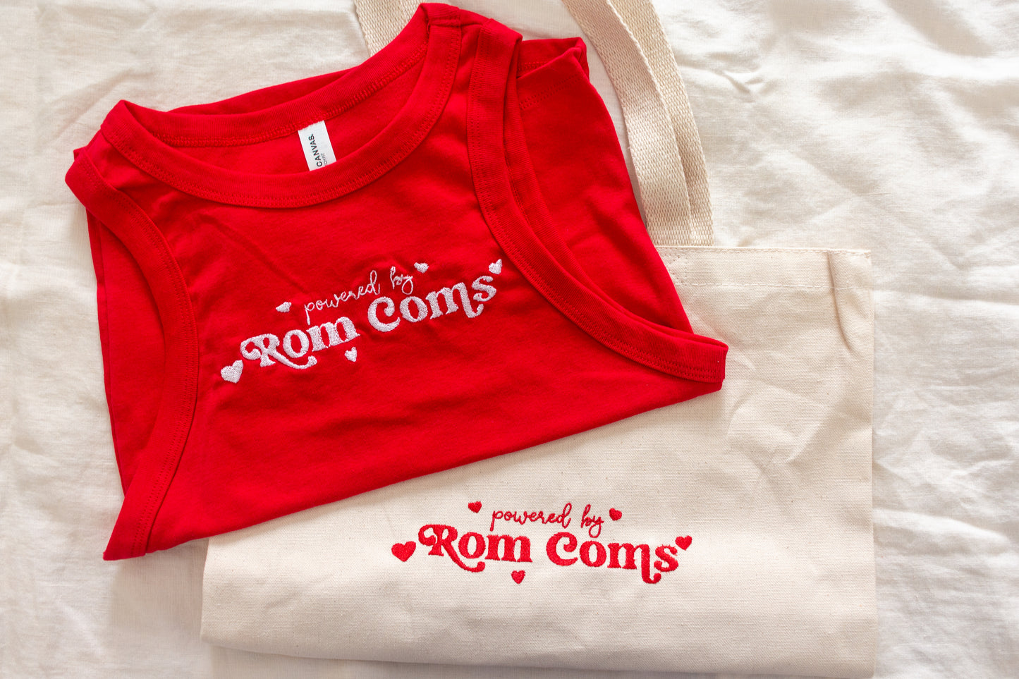 Powered by Rom Coms Embroidered Tank