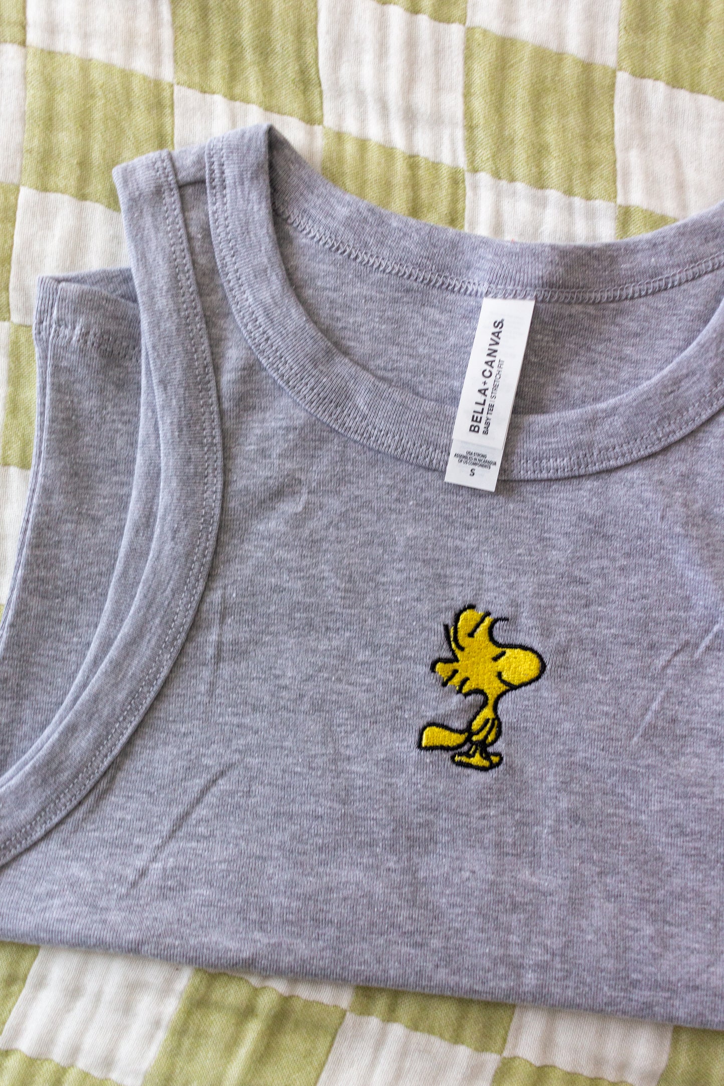 Yellow Bestie Embroidered Tank