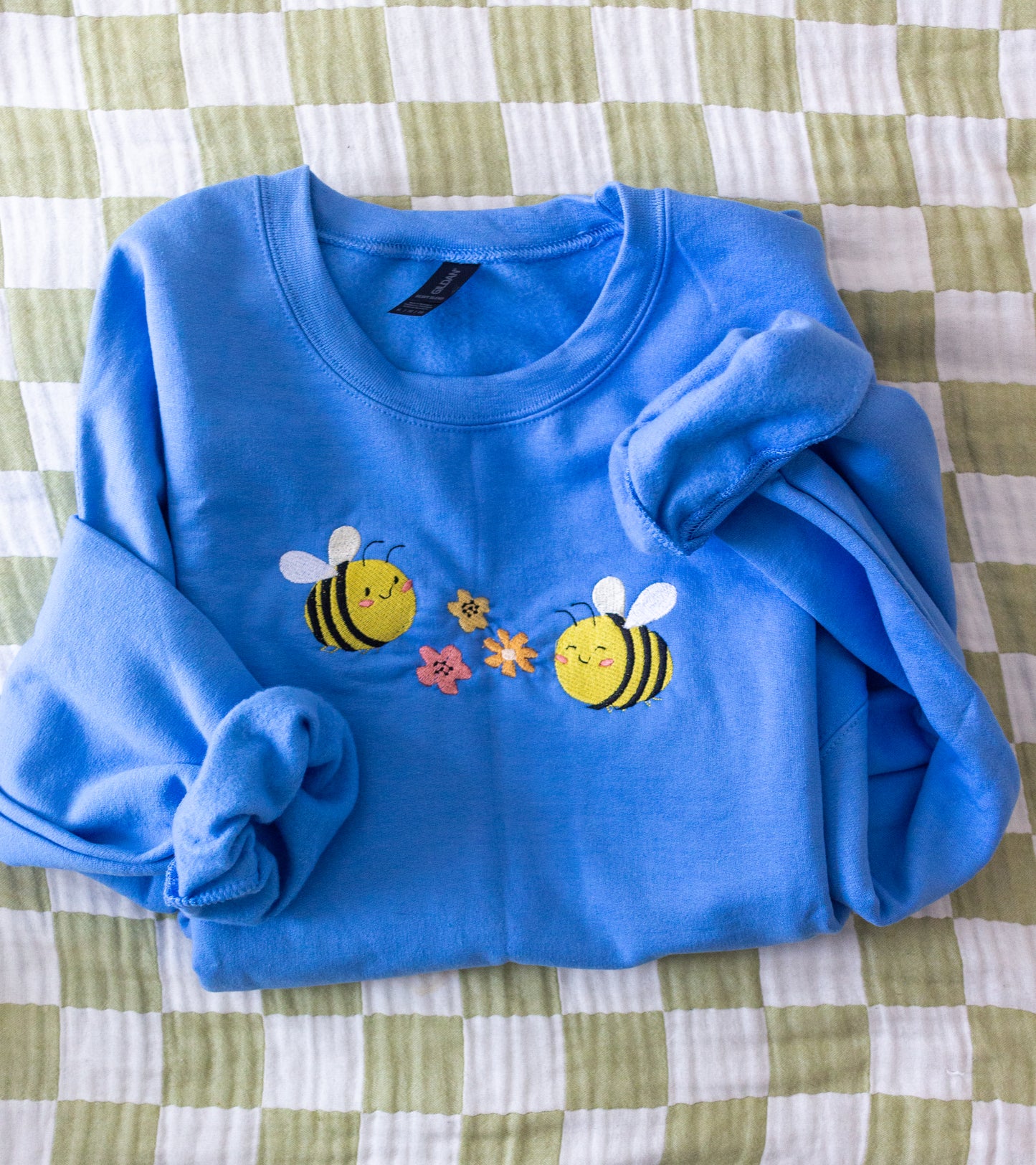 Bees & Flowers Embroidered Sweater