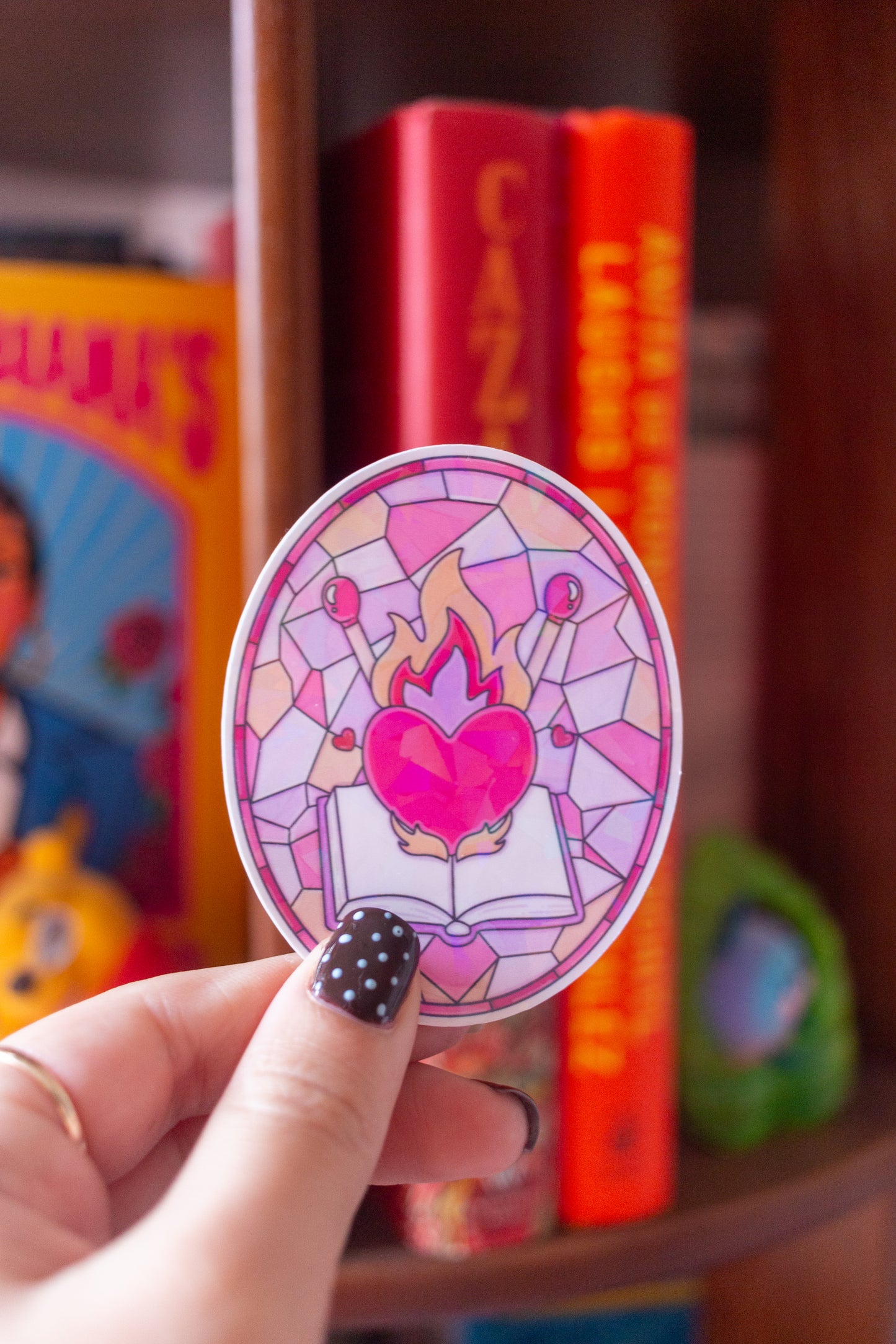 Slow Burn Stained Glass Sticker