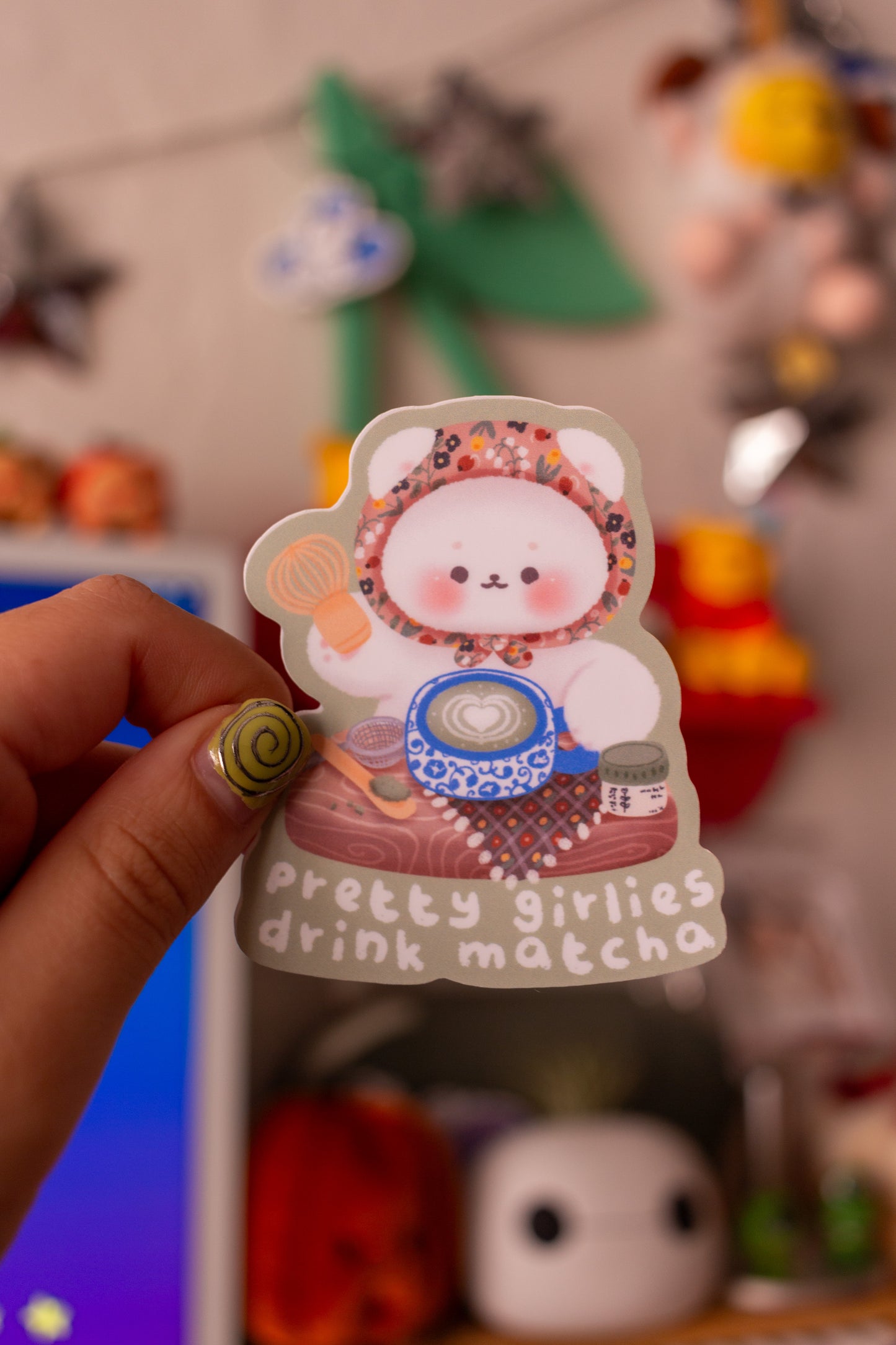 Pretty Girlies Drink Matcha Sticker