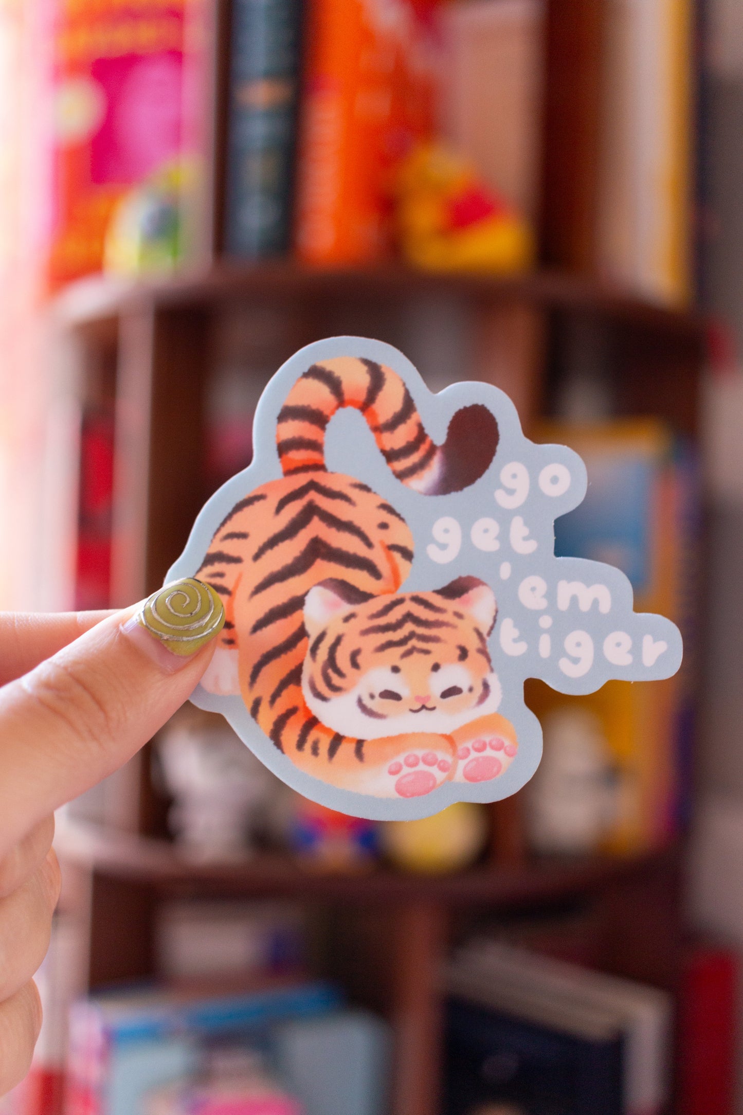 Go Get 'Em Tiger Sticker