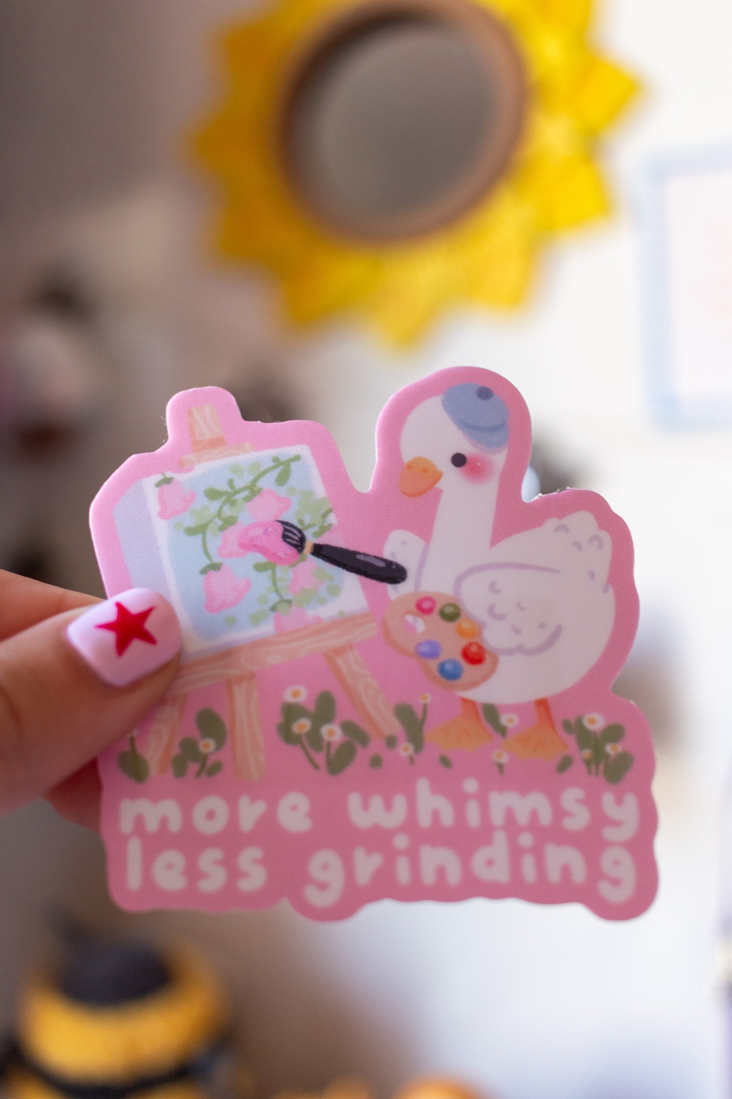 More Whimsy, Less Grinding Sticker