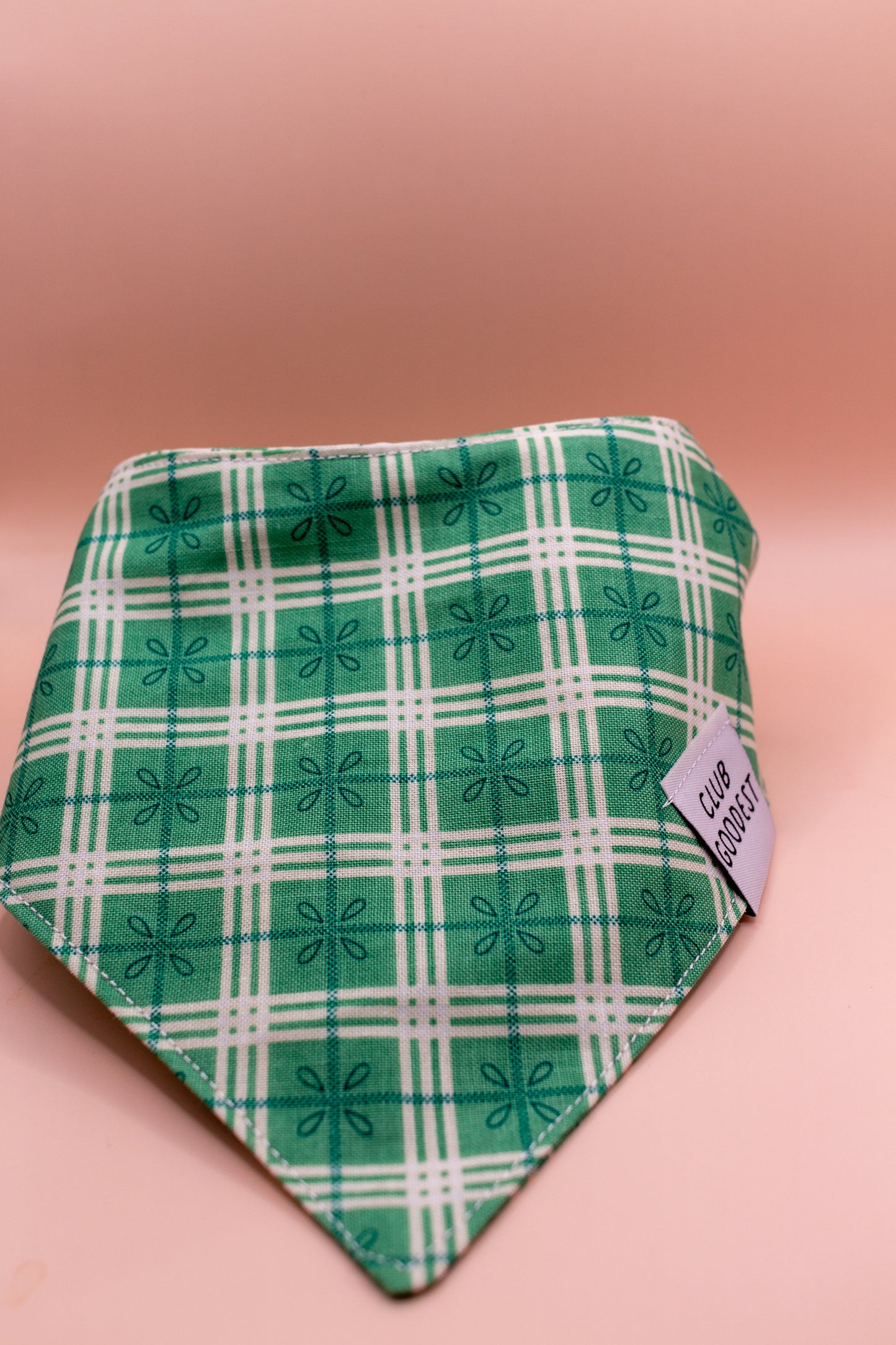 Green Plaid Bandana