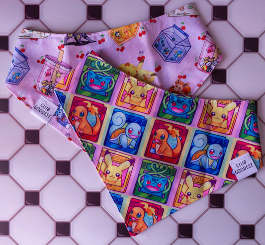 Pastel Pocket Monsters Pet Bandana