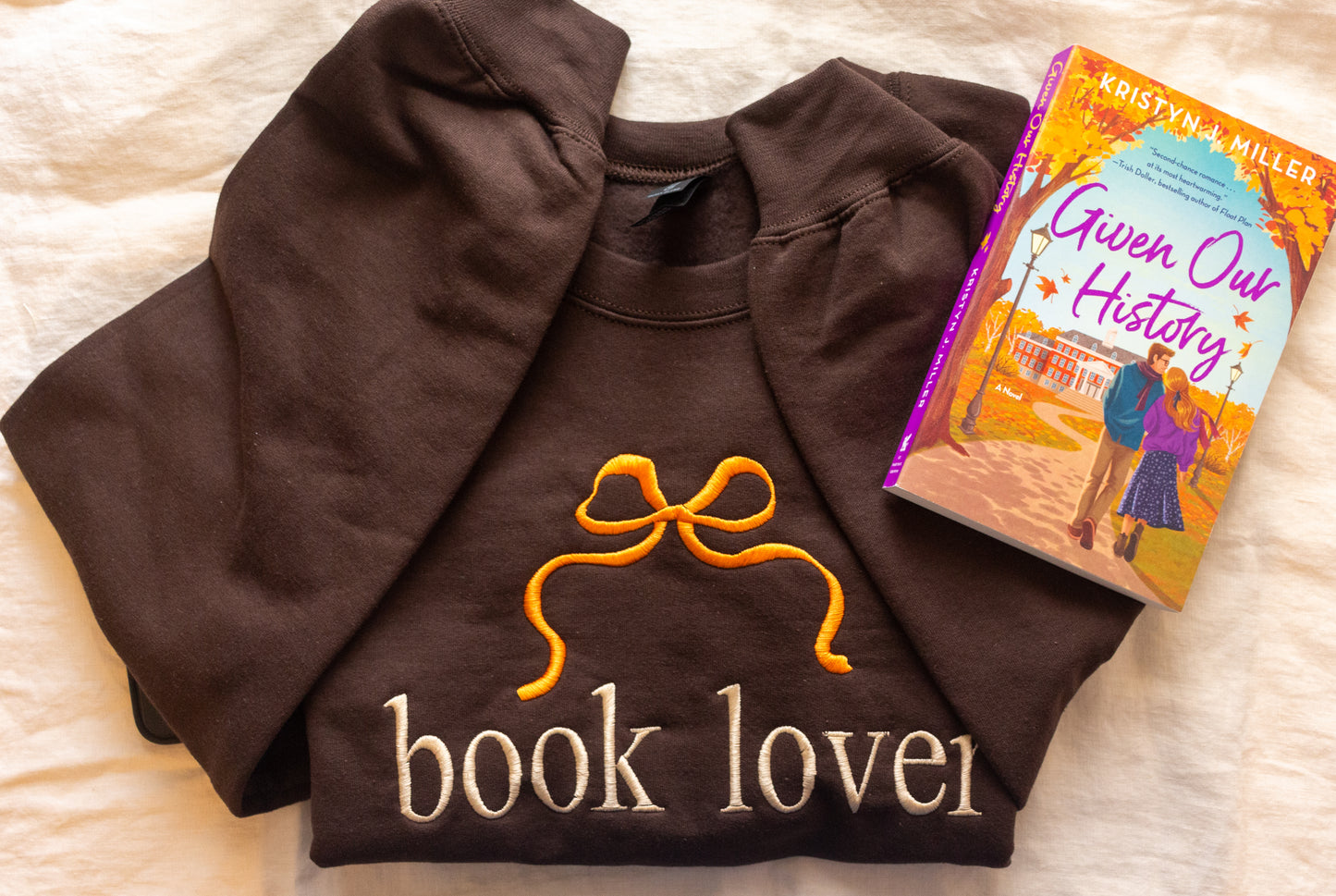 Book Lover Embroidered Sweater