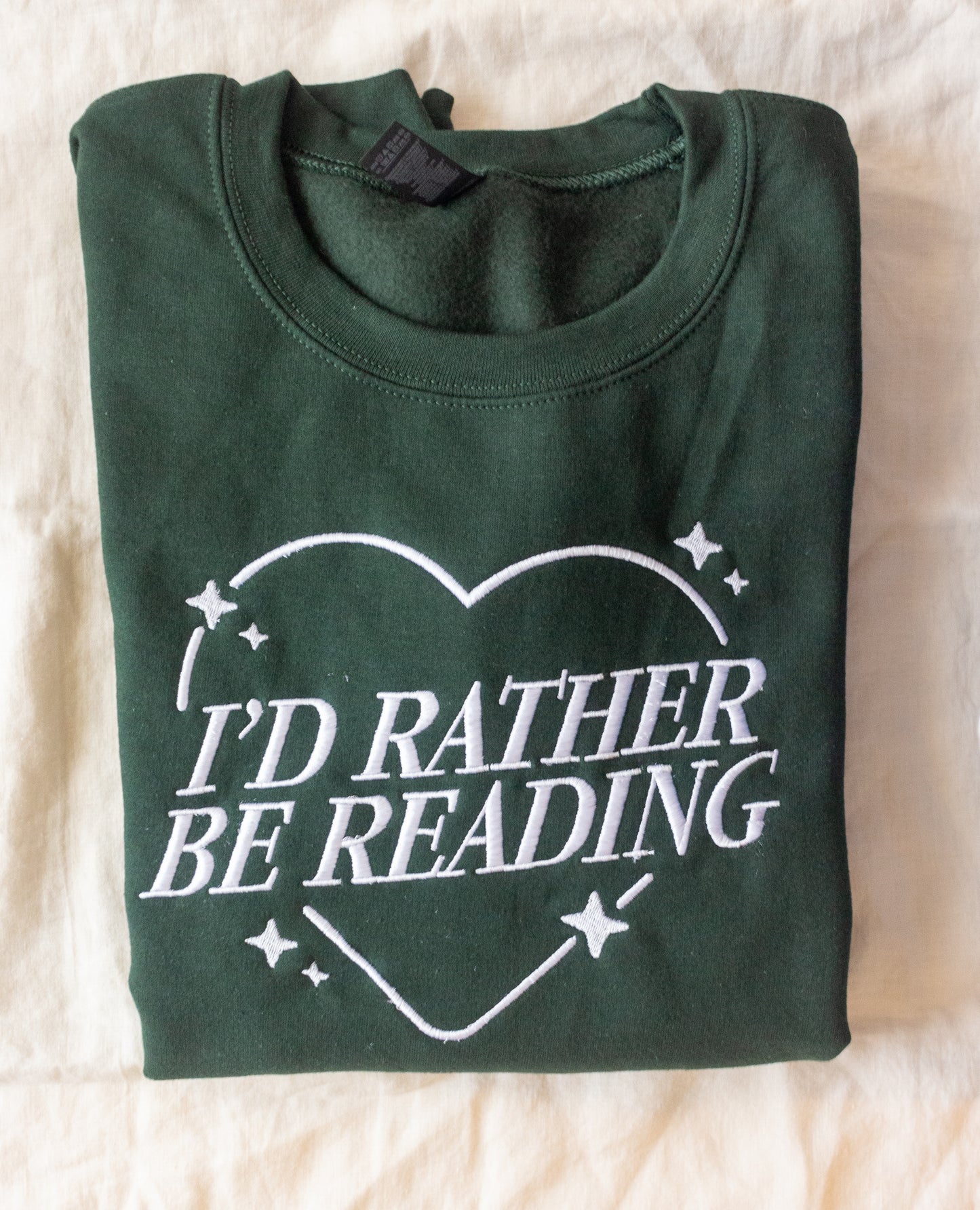 Rather Be Reading Embroidered Sweater