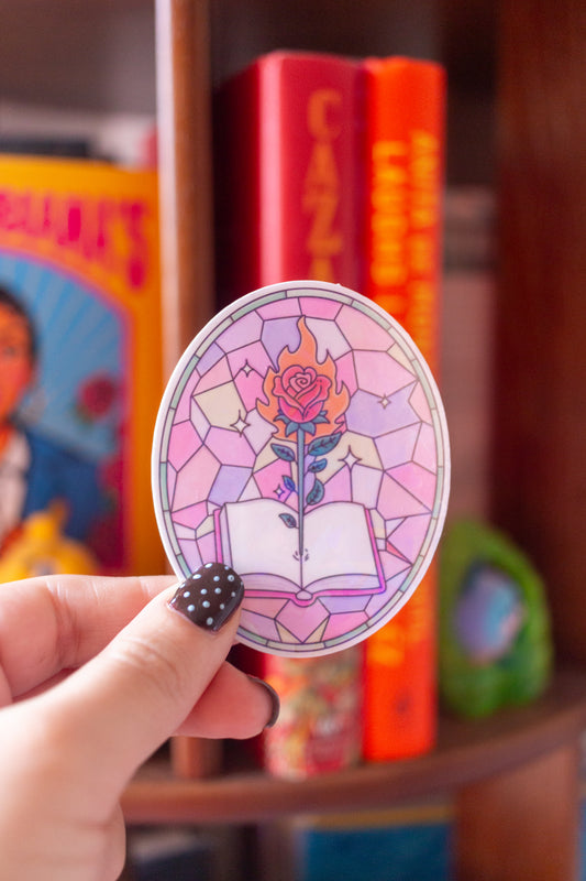 Romance Stained Glass Sticker