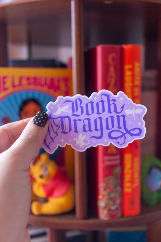 Book Dragon Sticker