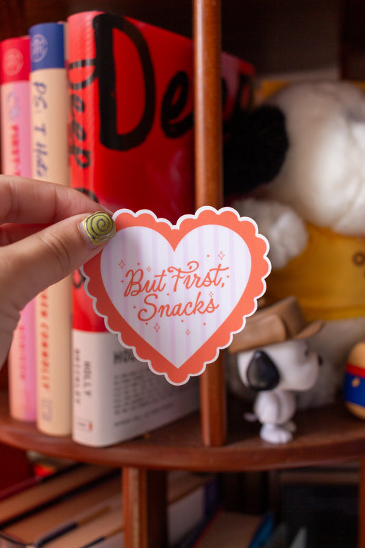 But First, Snacks Sticker