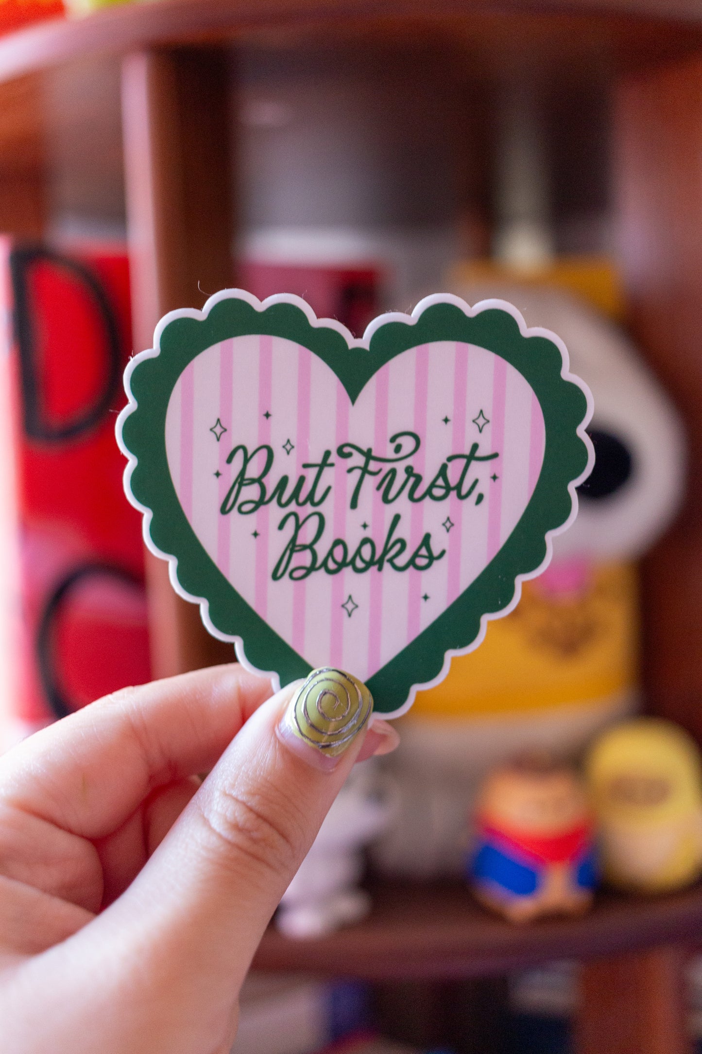 But First, Books Sticker