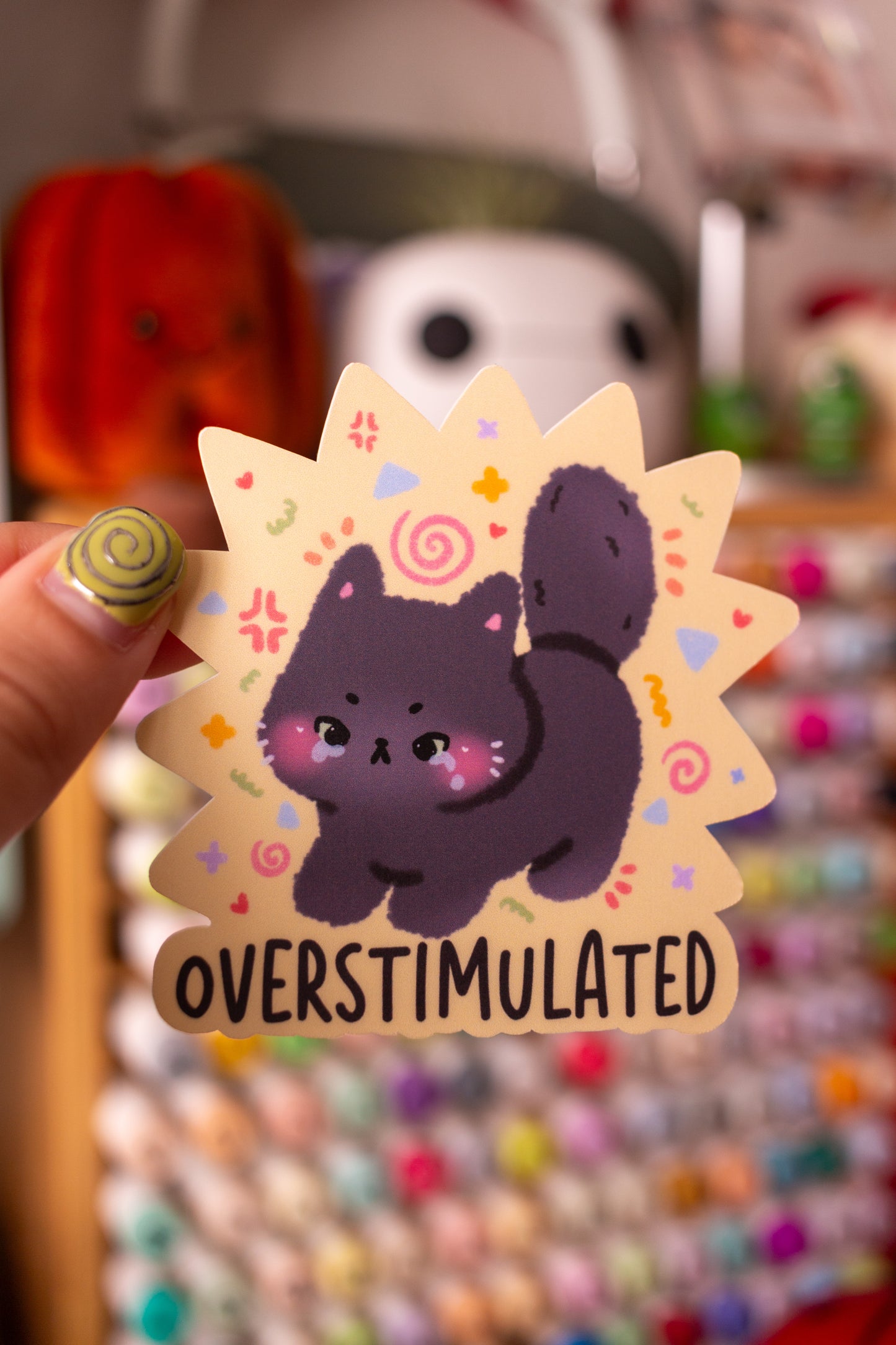 Overstimulated Sticker