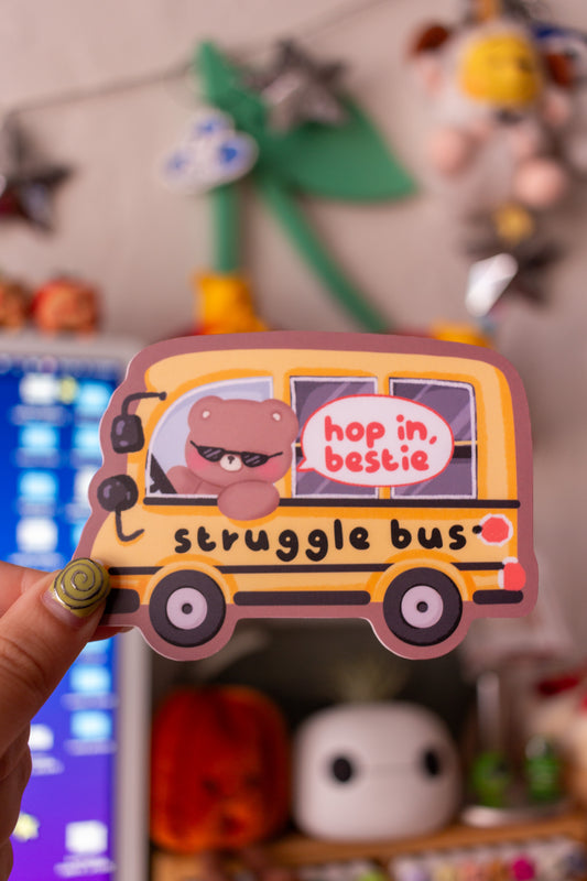 Struggle Bus Sticker