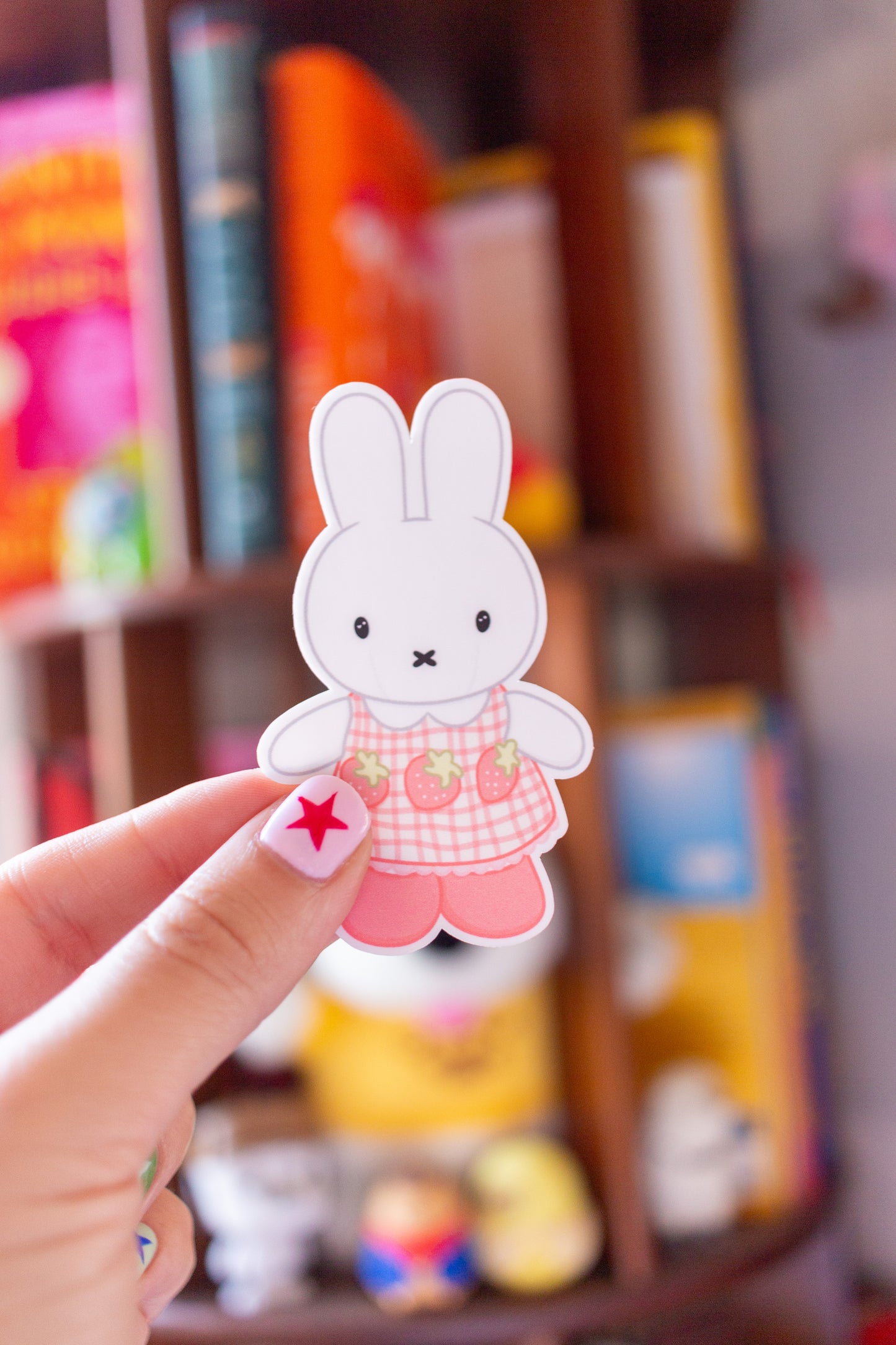 White Bunny Sticker