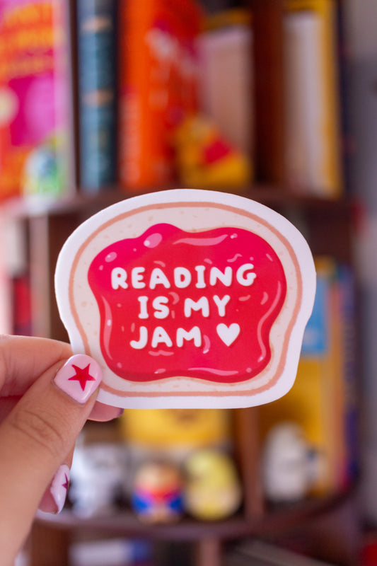 Reading is My Jam Sticker