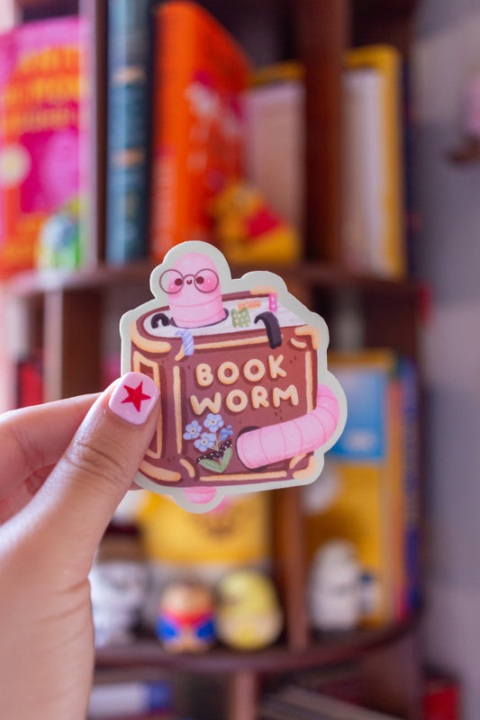 Bookworm Sticker